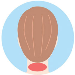 うなじ脱毛の範囲